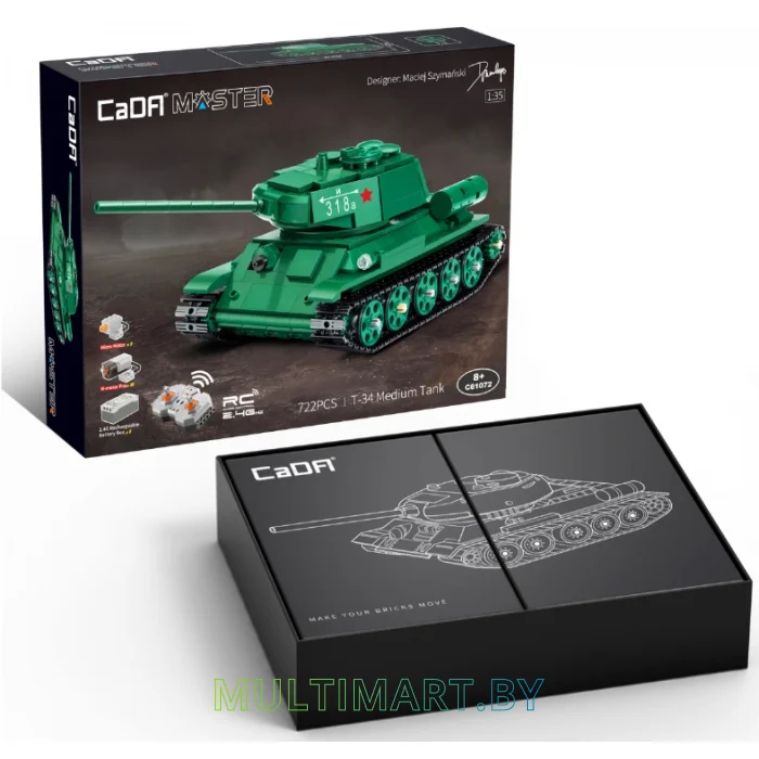 Конструктор CaDa C61072W Танк Т34
